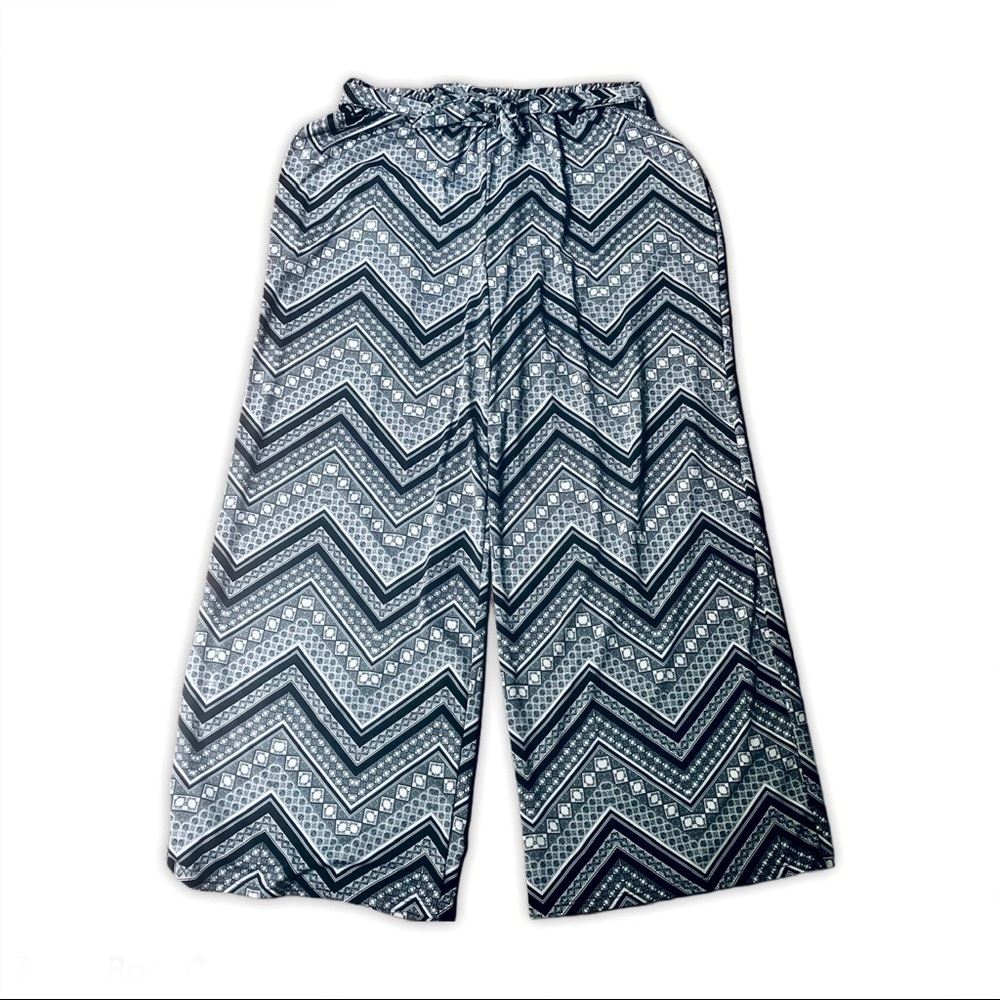 ASHLEY STEWART | Chevron Print Elastic Pants | 2X